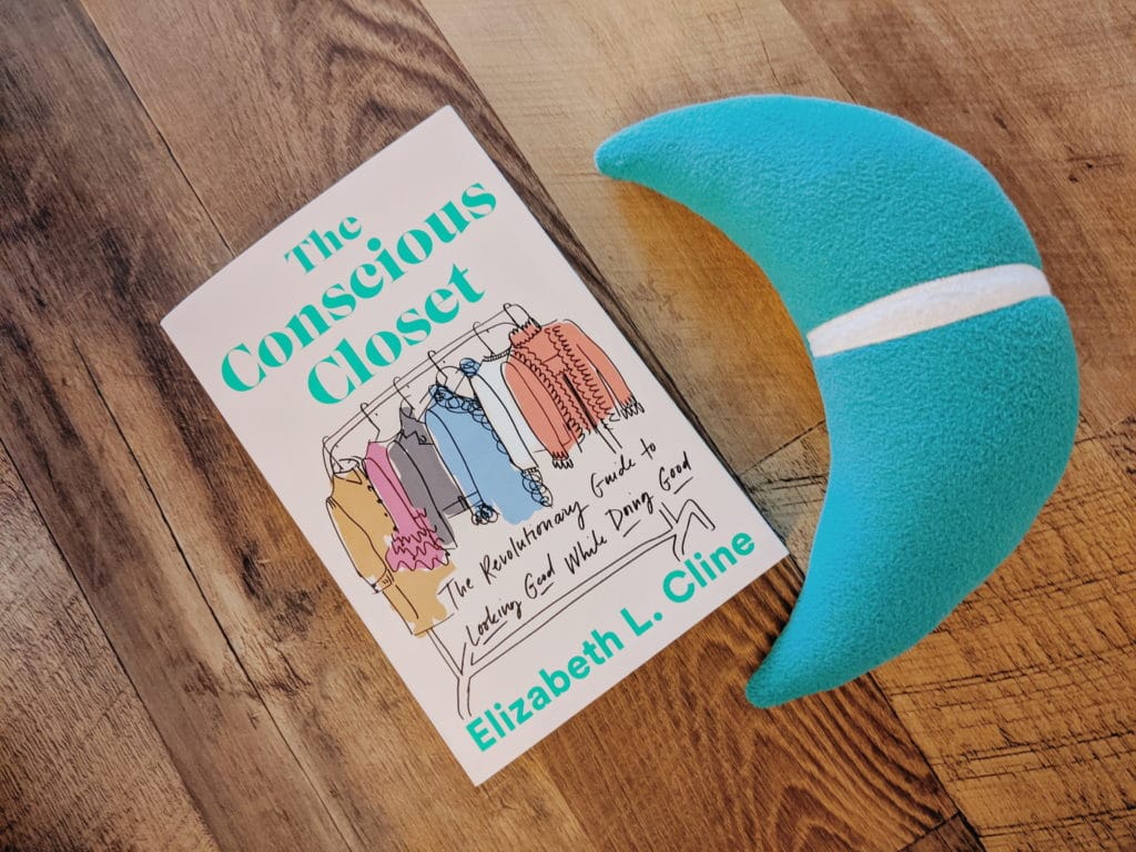 The Conscious Closet Book with Miles the Moon plush toy mascot